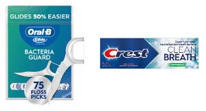 $3.99 Crest Clean Breath or Oral-B Glide