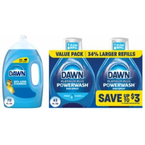 Save $2.00 on Dawn Dishwashing Liquid or Powerwash Dish Spray Dual Refill