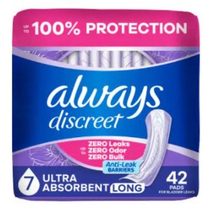 Save $3.00 on Always Discreet Incontinence Pads
