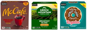 $15.99 Green Mountain, Donut Shop, or McCafe Coffee