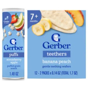 Save $1.00 on 2 Gerber Snacks