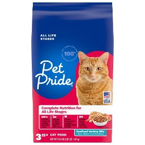 Save $0.50 on Pet Pride Dry Cat Food