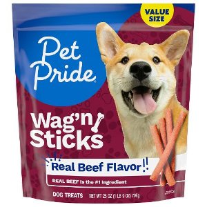 Save $1.00 on Pet Pride Wag'n Dog Treats or Abound Training Treats