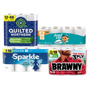 Save 20% on select Angel Soft, Quilted Northern, Brawny or Sparkle PICKUP OR DELIVERY ONLY