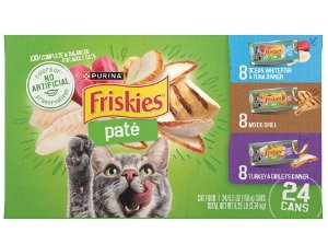 Save $2.50 on Friskies Wet Cat 24ct, 32ct, or 40ct Variety Packs PICKUP OR DELIVERY ONLY