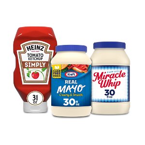 Buy 3, Save $3 on Heinz Ketchup, Kraft Mayo, Miracle Whip PICKUP OR DELIVERY ONLY