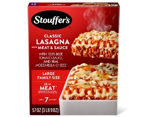 Save $2.50 on Stouffer's Large Family Size Lasagna & Chicken Alfredo PICKUP OR DELIVERY ONLY