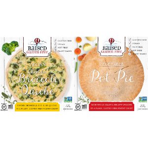 Save $1.00 Raised Gluten Free Frozen Quiche or Pot Pie