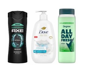 $3.49 Axe, Dove or Degree Body Wash