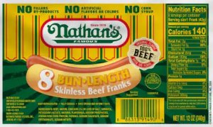 $4.99 Nathan's Franks