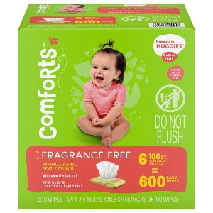 Save $2.50 on Comforts Boxed Baby Wipes