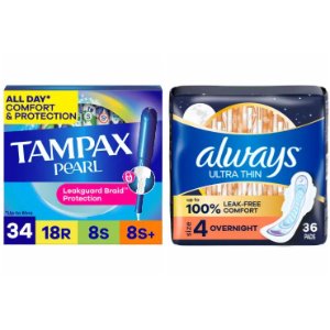 Save $1.00 on Always or Tampax