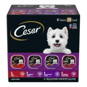 Save $5.00 on Cesar Wet Dog Food