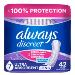 Save $2.00 on Always Discreet Pads