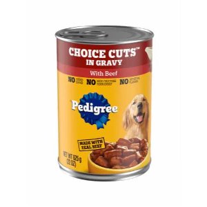 Save $1.00 on 2 Pedigree Wet Dog Food