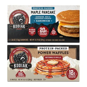 Save $1.50 on select Kodiak Frozen Breakfast PICKUP OR DELIVERY ONLY