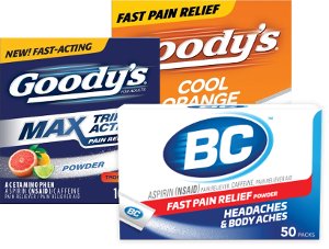 Save $1.00 on BC or Goody's Powder Products