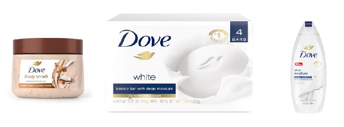 $6.49 Dove Body Wash, Bar Soap or Scrubs
