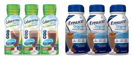 $6.99 Ensure or Glucerna Shakes