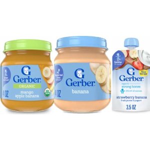 Save $1.00 on 4 Gerber Jars or Pouches