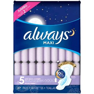 Save $1.00 on Always or Tampax