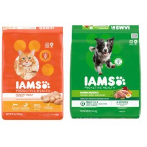 Save $5.00 on Iams Dry Cat or Dog Food
