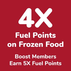 Shop Wednesday 6/10-Tuesday 6/16, Get 4X Fuel Points on Frozen Food Items