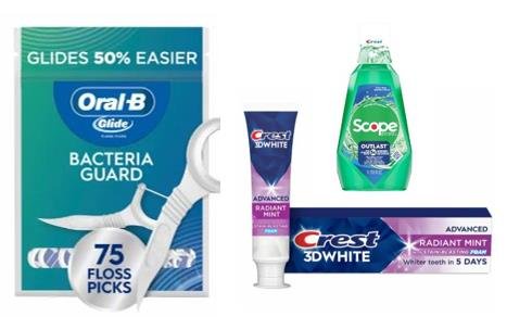 $3.99 Crest, Oral B or Scope
