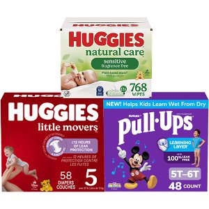 Spend $40 Save $10 on Huggies Diapers, Wipes, or Pull Ups on PICKUP OR DELIVERY ONLY