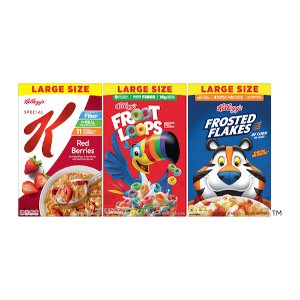 Save $1.50 on Kellogg's Large Size Cereal, select varieties PICKUP OR DELIVERY ONLY