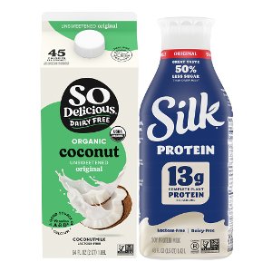 Save $1.50 on Silk High Protein, So Delicious Coconut Milk, select varieties PICKUP OR DELIVERY ONLY