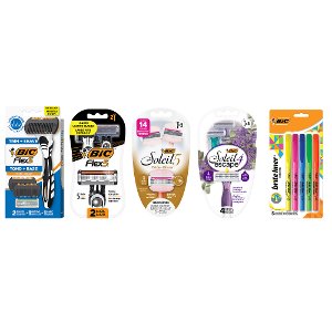 Buy 1 BIC Flex, Hybrid, OR Soleil Razor and GET 1 BIC Brite Liner FREE