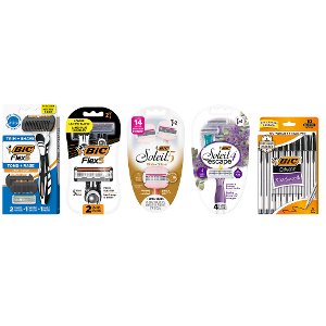 Buy 1 BIC Flex, Hybrid, OR Soleil Razor and GET 1 BIC Cristal Pen FREE