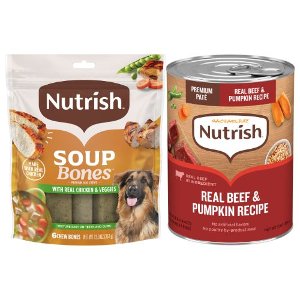 Save 20% on Nutrish Wet Dog Food (13 oz) or Dog Snacks (12.6 oz) PICKUP OR DELIVERY ONLY