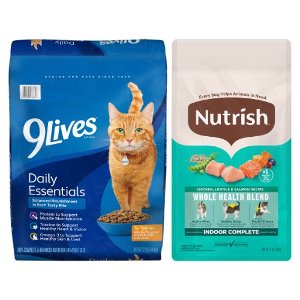 Save 20% on Nutrish or 9 Lives Dry Cat Food (3-5 lb) PICKUP OR DELIVERY ONLY