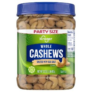Save $1.00 on Kroger Whole Cashews