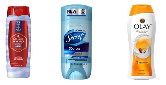 $5.99 Old Spice, Secret, or Olay
