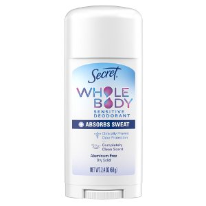 Save $3.00 on Secret Whole Body Deodorant or Mists