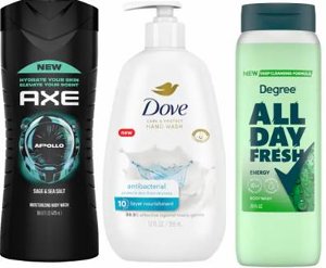 $3.49 Axe, Dove, or Degree