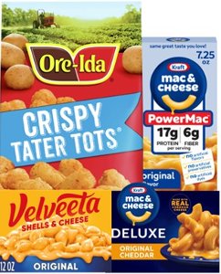 Buy 4, Save $4 on Kraft Power Mac or Velveeta Deluxe Mac and Cheese, Ore-Ida PICKUP OR DELIVERY ONLY