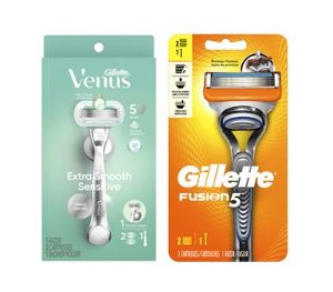 $11.99 Gillette Fusion or Venus Razors
