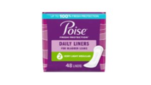 $4.99 Poise Pads or Liners
