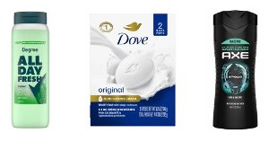 $3.49 Axe, Dove, or Degree