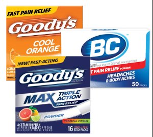 Save $1.00 on BC or Goody's Powder Products