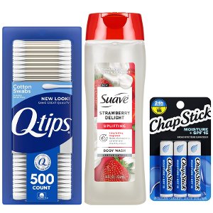 Save $2.00 on 3 Suave, ChapStick, Q-tips