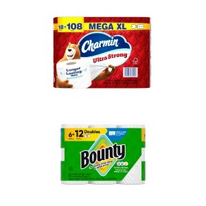 Save $5.00 on Bounty or Charmin