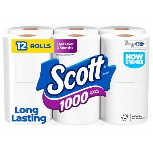 Save $2.00 on Scott 1000 Bath Tissue