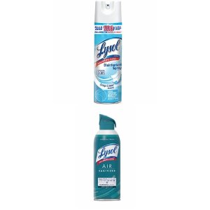 Save $1.50 on Lysol Spray, or Air Sanitizer