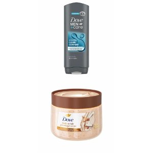Save $1.00 on Dove Scrubs, or Men Bodywash