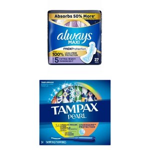 Save $1.00 on Always or Tampax